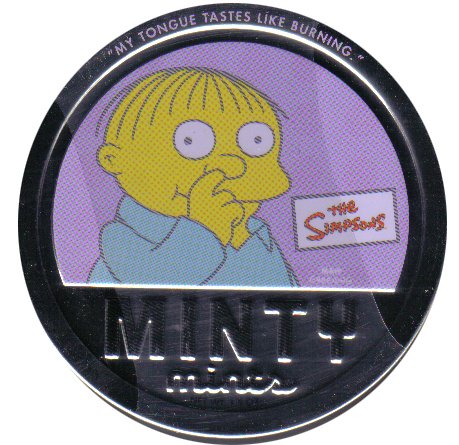 The Simpsons Ralph Picking His Nose Minty Mint Tin by Kryptonite Kollectibles