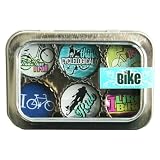 Bike Bottle Cap 6 pc Magnet Set w/ Case