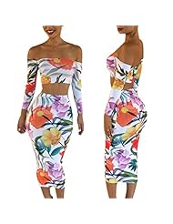 Strapless Full Length Long Sleeves Floral Print Bodycon Dress 