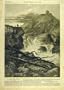 1858 Creswick Fine Art Old Print Mountain Torrent River