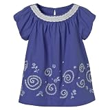 GENUINE KIDS Blue IG SS Solid Woven Top - 12M by Genuine Kids from OshKosh