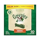 GREENIES Dental Chews Petite Treats for Dogs - Value Tub 36 oz. 60 Count