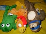 3pc Set of Slingshot Flingshot Flying Frog, Chicken and Monkey with Sound