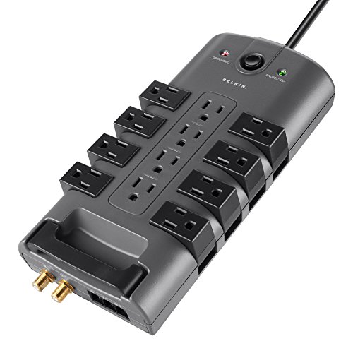 Belkin 12Outlet Computer Power Strip Surge Protector with 8 Foot Cord