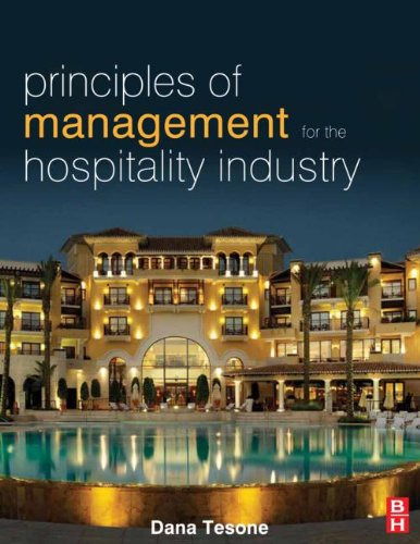 Textbook - Principles of Management for the Hospitality Industry (The Management of Hospitality and Tourism Enterprises)
