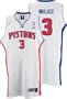Ben Wallace White Reebok NBA Swingman Detroit Pistons Jersey