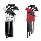 Craftsman 9-46274 Standard and Metric Ball End Hex Key Set, 26 Piece [並行輸入品]