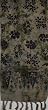 Batik Scarf - Green & Purple Floral