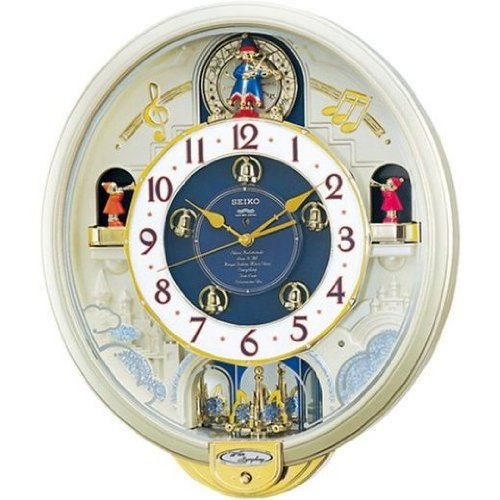 SEIKO CLOCK (セイコークロック) 掛け時計 ウエーブシンフォニー 電波時計 ツイン・パ からくり RE555H