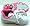 Heelys Girls 7426 Flurry White & Pink Double Wheel Trainers