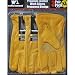 Wells Lamont Premium Leather Work Gloves Precurved Design 3 Pack - Extra Large XL