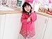 SKL Unisex Kid's Fashion Waterproof Cartoon Raincoat for boy or Girl,4 Sizes,3 Colors (XL, Pink)
