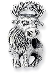 Sterling Silver Reflections Moose Bead