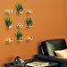 Set of 3 Chai Glass Tealight Holders - Wall-Mounted Design