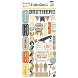 Echo Park Brothers Scrapbook Stickers