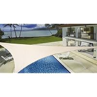 New Sand Color 16' Oversized Sun Shade Sail Shade canopy Sun Shelter