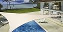 New Sand Color 16' Oversized Sun Shade Sail Shade canopy Sun Shelter