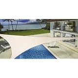 New Sand Color 16' Oversized Sun Shade Sail Shade canopy Sun Shelter