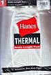 Hanes Men's Thermal Ankle Length Pant, 65% Cotton / 35% Polyester: Natural (White) Color, Small Size (30-32 Inch Waist)