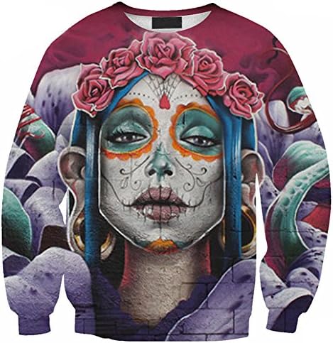 Cool 3D Women Clifford weird Sweatshirt Hoodie Pullover plus size Sweater