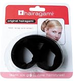 Hairagami-The Original Hair Bun Updo Fold, Wrap & Snap Styling Tool (Dark)