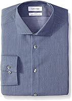 Calvin Klein Men's Slim Fit Non Iron Fine Line Stripe