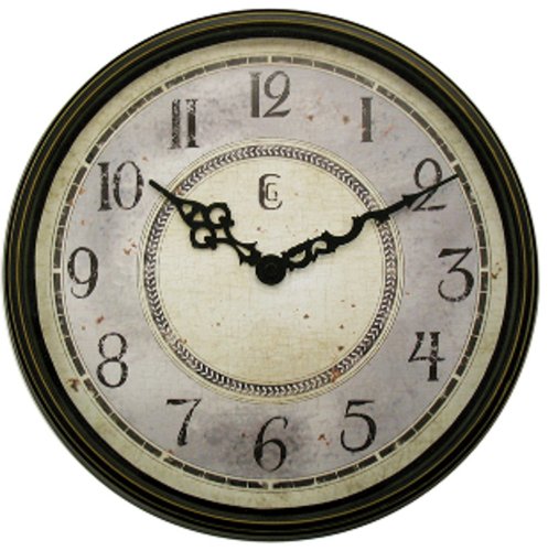 Geneva 11-1/2-Inch Plastic Wall Clock