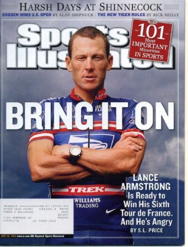 Sports Illustrated June 28, 2004 Lance Armstrong, Retief Goosen Wins US Open, Joe Dumars/Detroit Pistons