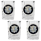 Dallas Mavericks NBA 4pc Square Shot Glass Set