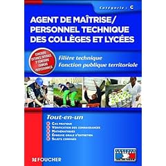 Agent de ma�trise/personnel technique des coll�ges et lyc�es