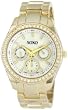 XOXO Women's XO5302A Rhinestone Accent Gold-Tone Bracelet Watch