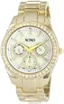 XOXO Women's XO5302A Rhinestone Accent Gold-Tone Bracelet Watch