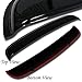 Car Rain Guard & Sunroof | Outside Mount Window Visor Side Deflectors | Waterproof Sunroof Cover Rain Shields Compatible with 2003-2007 Nissan Murano | 5 Pcs Set, WSV-347, Dark Smoke