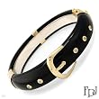 FPJ Dazzling Bracelet With 176.70ctw Precious Stones - Genuine Diamonds and Onyxes in 14K Yellow Gold and 925 Sterling silver. Total item weight 58.0g Length 7.25in