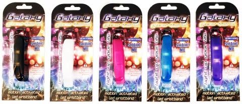 LED Galaxy Band Motion Activated Wristband (Clear) for Electric Daisy Carnival, Dance, Rave, DJ &amp; Clubs