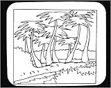 Mouse Pad with "black and white", "palm trees", coconuts, farming, lake, Asia, Burma, cultivation, scenery, river