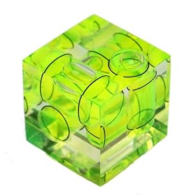 Jobu Design Dual Axis Clear Bubble Level with Easy See Green Fluid.