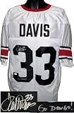 Terrell Davis signed Georgia Bulldogs White Custom Jersey Go Dawgs!