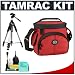 Tamrac 3340 Aero 40 Camera Bag (Red) + Tripod + Accessory Kit for Canon Rebel XSi, XS, XTi, 40D, Nikon D40, D60, D80, D200, D300, D700, Olympus Evolt E-410, E-420, E-510, E-520, and Sony Alpha A200, A300, A350, A700 Digital SLR Cameras