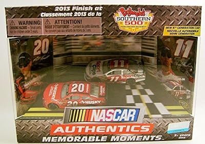 MEMORABLE MOMENTS MATT KENSETH DENNY HAMLIN NASCAR AUTHENTICS DIECAST RARE NASCAR # 20 AND # 11 hard to find