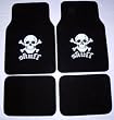 Skull Front & Rear Carpet Car Truck SUV Floor Mat