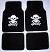 Skull Front & Rear Carpet Car Truck SUV Floor Mat