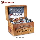 Budweiser Beer Crate Music Box: The King Of Beers by The Bradford Exchange