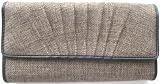 Liz Claiborne Painted Florals Linen Wallet in Ash