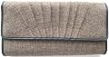 Liz Claiborne Painted Florals Linen Wallet in Ash