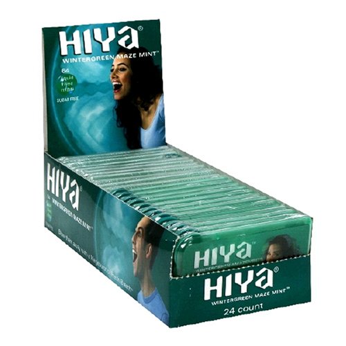 Hiya Maze Mints Sugar-Free Liquid Mints, Wintergreen, 64-Count Packages (Pack of 24) by Sugar-Free Candy