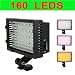 CN 160 LED CN-160 Dimmable Ultra High Power Panel Digital Camera / Camcorder Video Light, LED Light for Canon, Nikon, Pentax, Panasonic,SONY, Samsung and Olympus Digital SLR Cameras