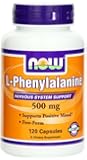 NOW Foods L-Phenylalanine 500mg, 120 Capsules (Pack of 2)