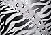 Angel-fashions Women's One Shoulder Zebra Print Furcal Maxi Evening Gown