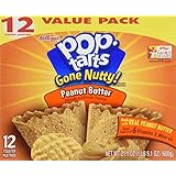 Pop Tarts Gone Nutty! Peanut Butter Flavor Toaster Pastries, 12 pack (21.1 oz)